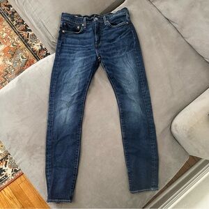 Retro Levis Premium Jeans Blue Denim Skinny 510 Premium Big E 31x30 (tag 31x32)